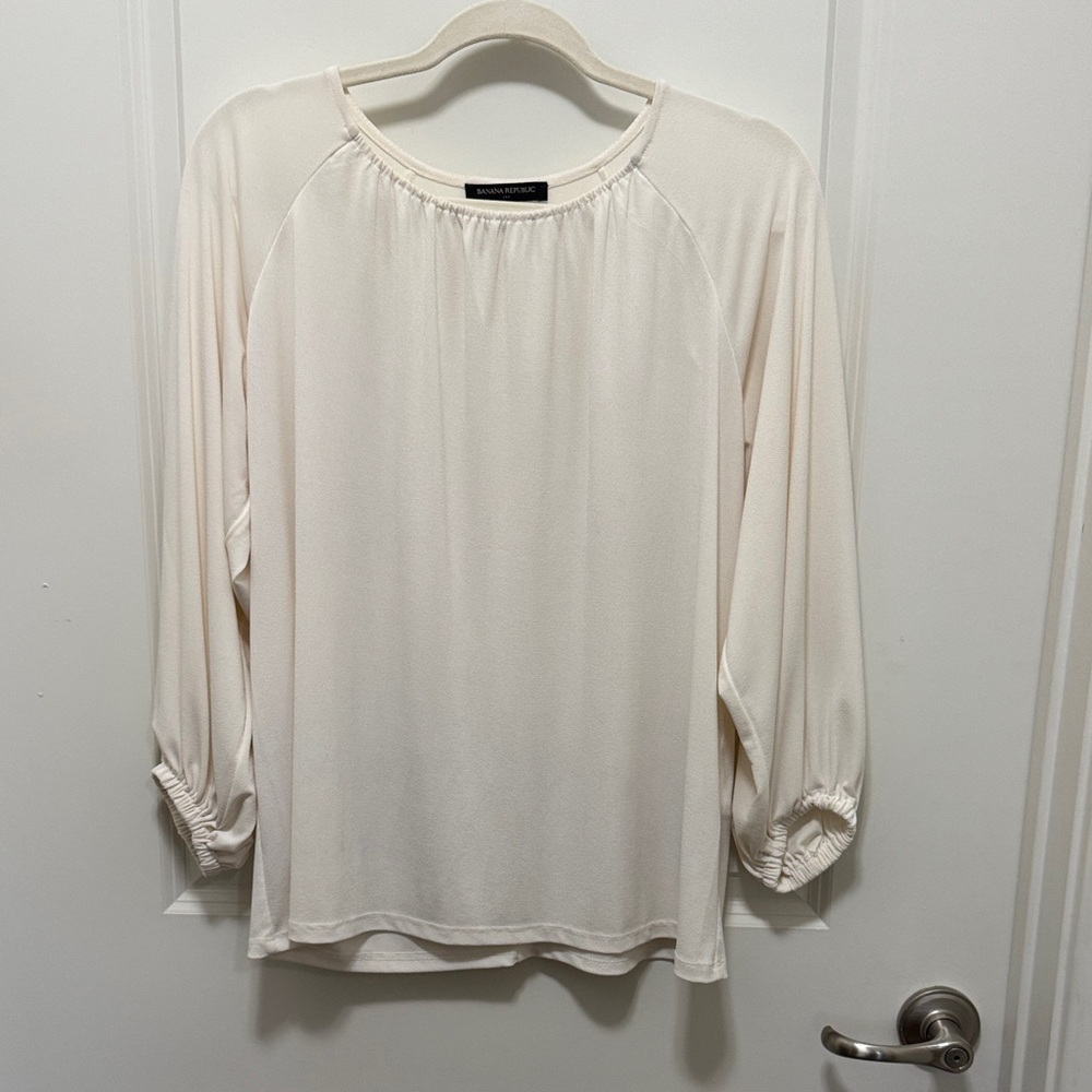 Banana Republic Cream Blouse